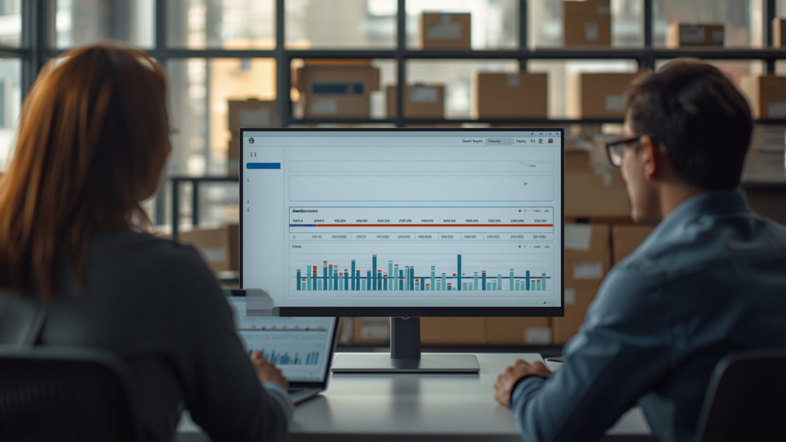 Ecommerce team reviewing a resolution dashboard, representing self-service resolution portals for Shopify merchants