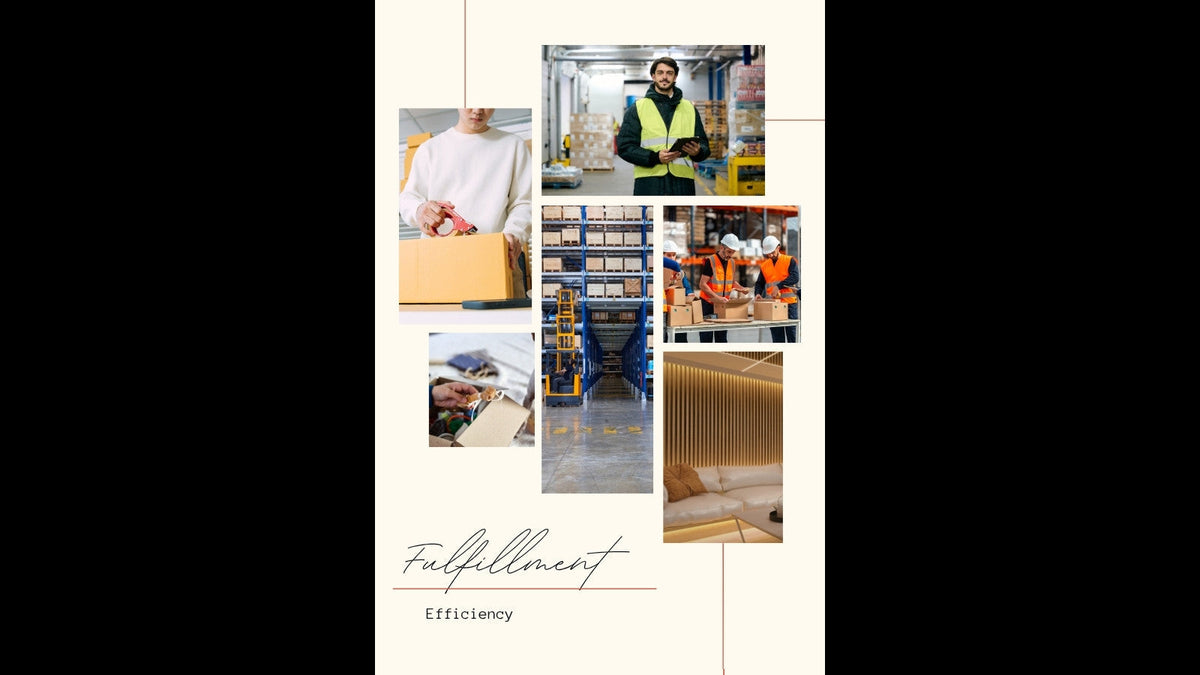 Warehouse worker packing a supplement subscription box, representing fulfillment for health and fitness merchants.