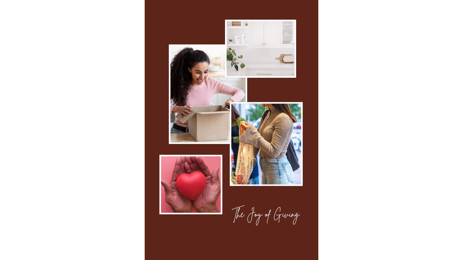 Customer unboxing a home delivery with a small charity donation box nearby, symbolizing a cause-driven checkout add-on.