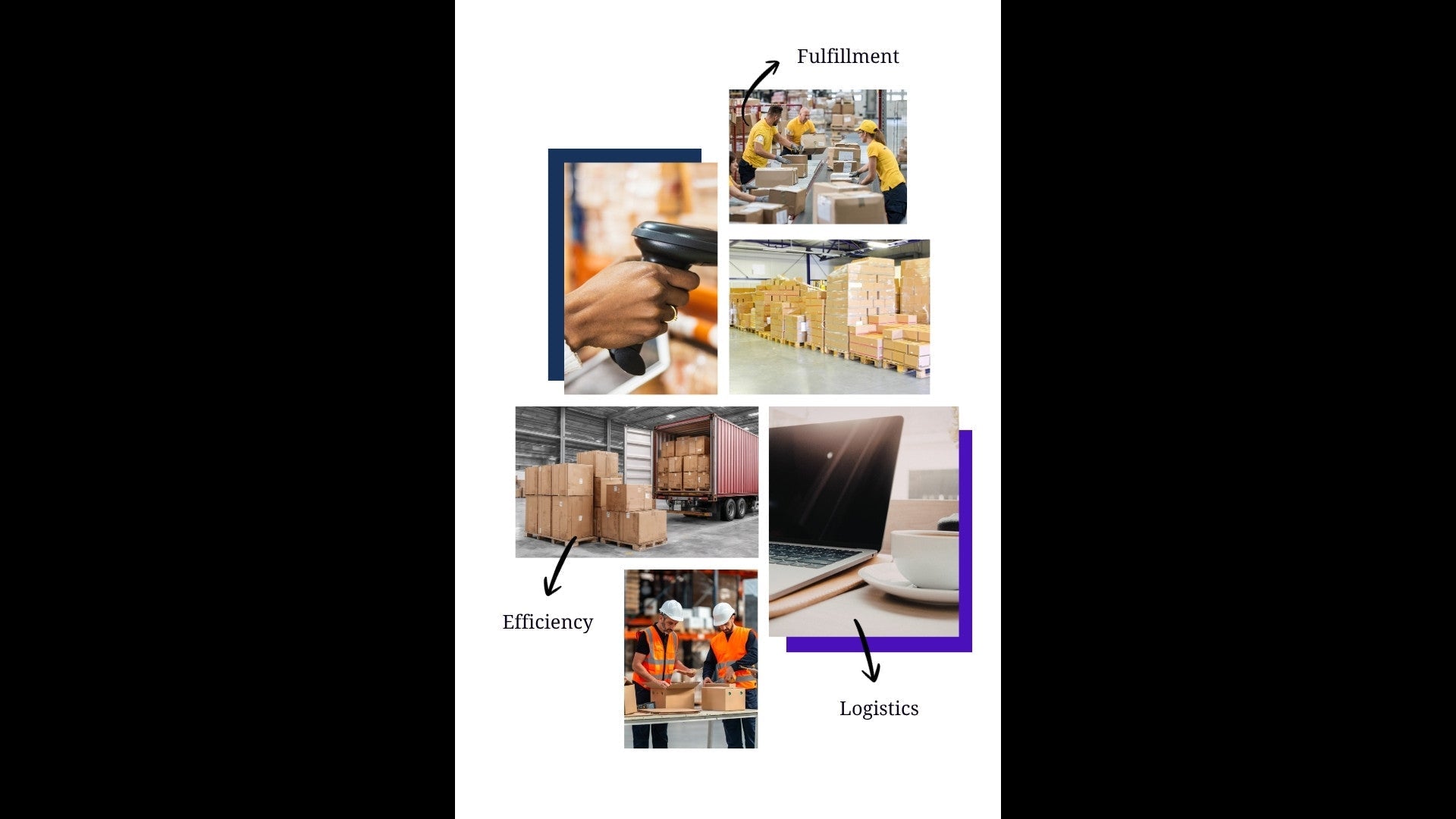 Warehouse fulfillment worker checking a package tracking status on a laptop next to shipping boxes