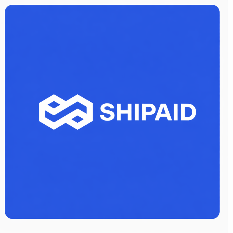 Shipaid logo on a blue background